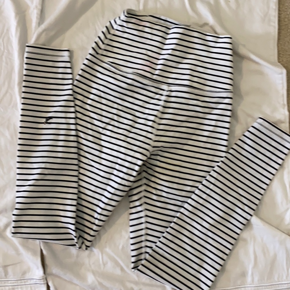Striped Glyder leggings. Worn once.
